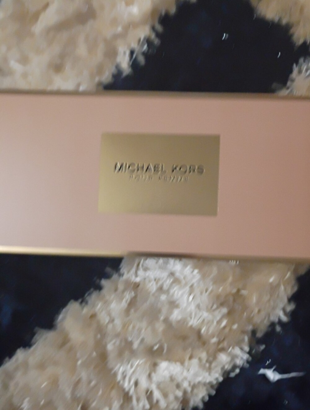 Michael Kors Pink and Gold Body Wash Packaging
